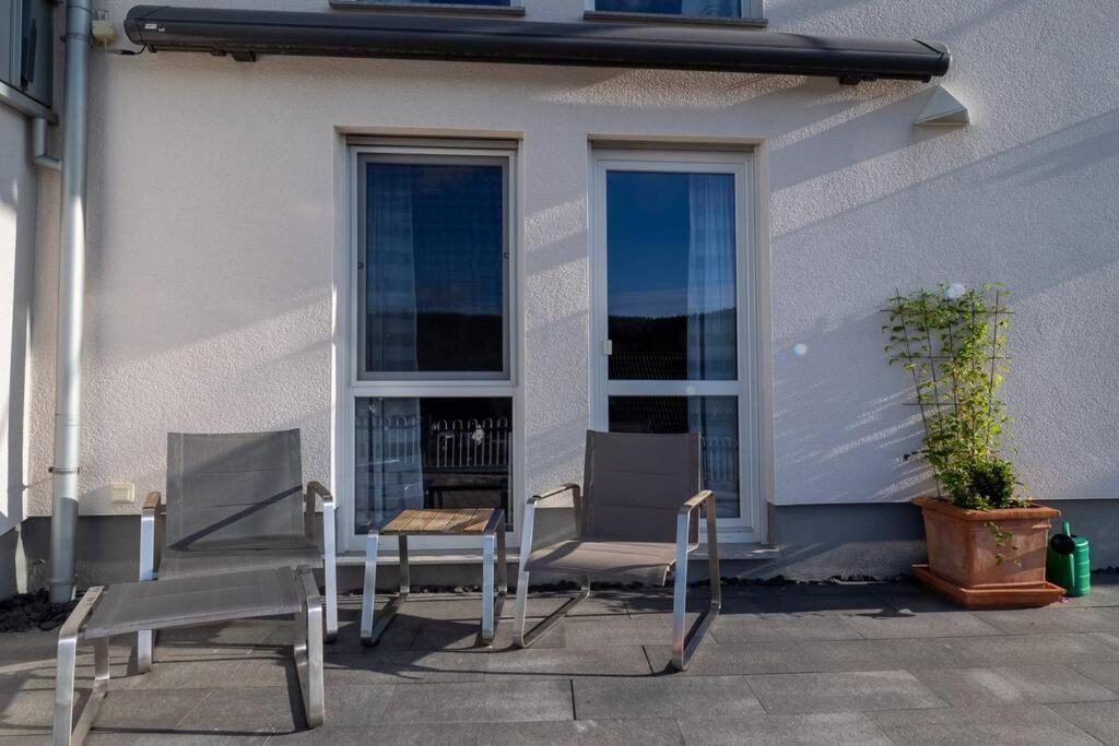 Wohnung Mit Talblick, Ladestation E-Auto Siegen Buitenkant foto